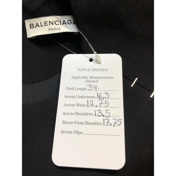 Rare Balenciaga Black Staple Dress XS